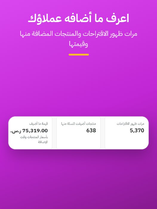 ما أضافه العملاء من الاقتراحات